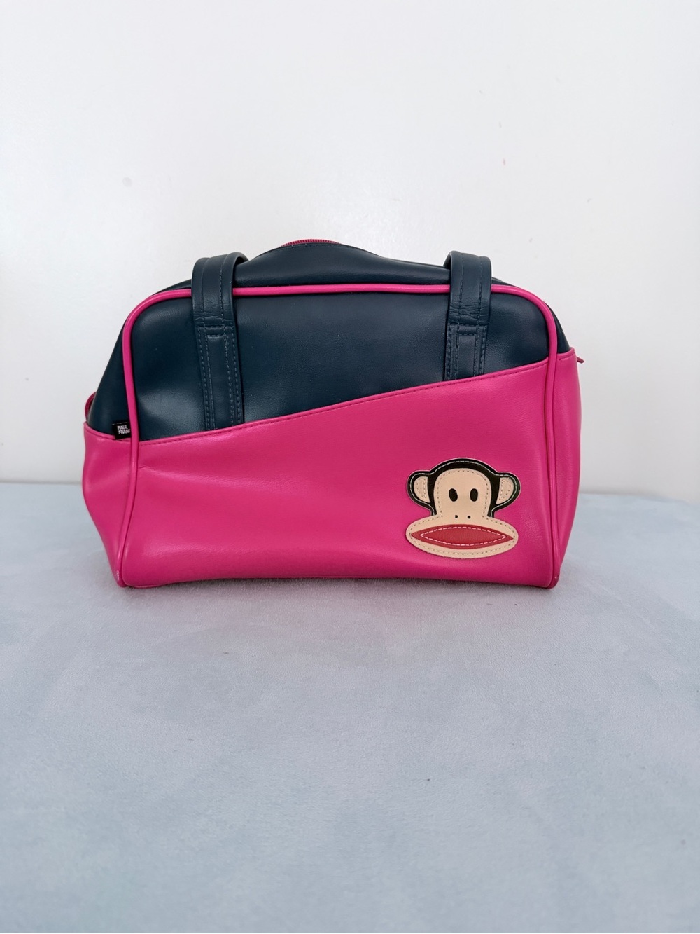 Vintage Y2K Paul Frank Vinyl Bowler Handbag